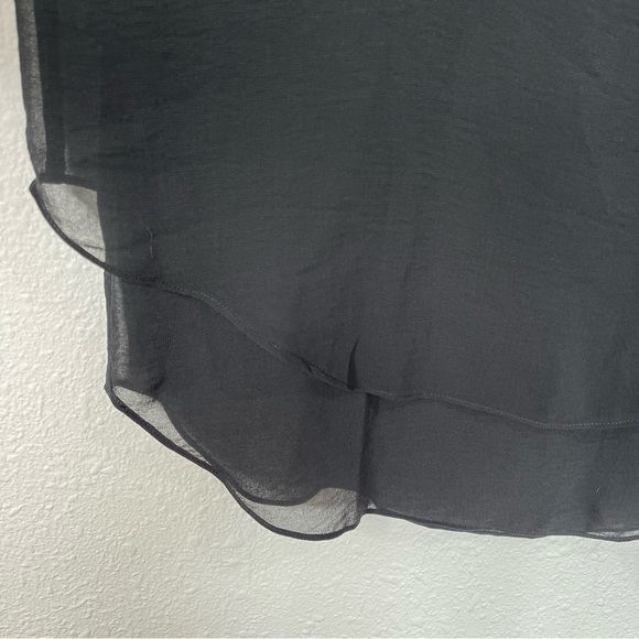 SOFT SURROUNDINGS Summer Fling Black Blouse Size Medium NWT - Picture 4 of 7